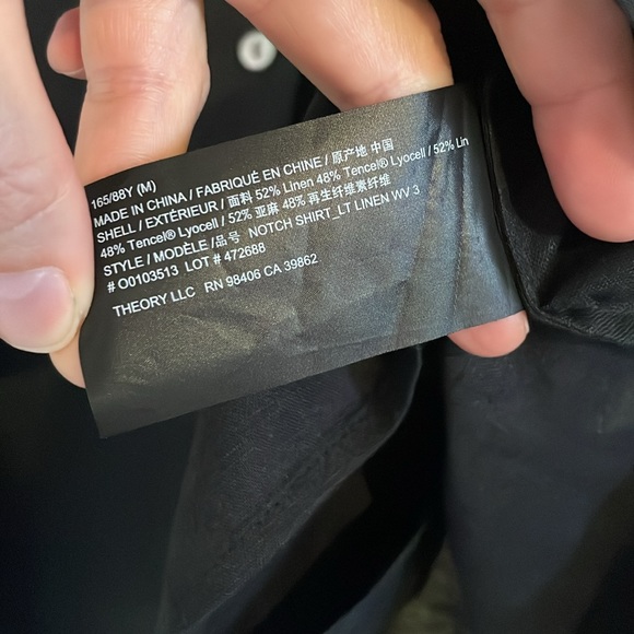 NEW Theory Notch Shirt Relaxed - Picture 4 of 7